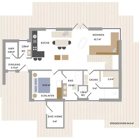 Reetdorf Geltinger Birk Kuenstlerkate Wildpferd Casa de Férias *