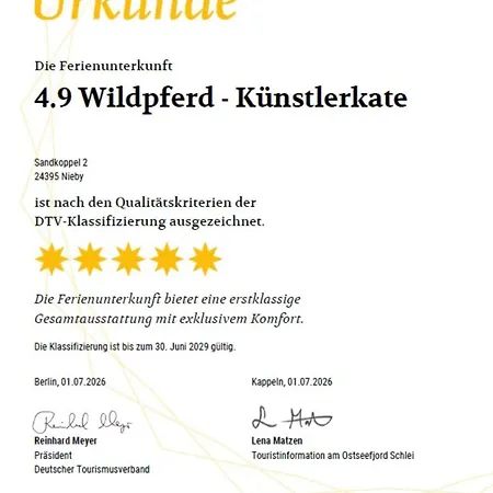 Reetdorf Geltinger Birk Kuenstlerkate Wildpferd Nieby (Nieby, Schleswig-Flensburg)